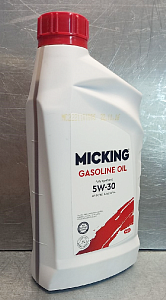 Масло моторное 5W-30 синтетическое 1л бензин Micking Gasoline Oil MG1 API SP/RC