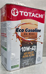 Масло моторное 10W-40 полусинтетическое 4л универсальное TOTACHI Eco Gasoline API SN/CF