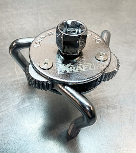 Съемник масляного фильтра "краб" изогнутый 3х лапый 43-102 мм KRAFT