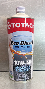 Масло моторное 10W-40 полусинтетическое 1л дизель TOTACHI Eco CK-4/SN